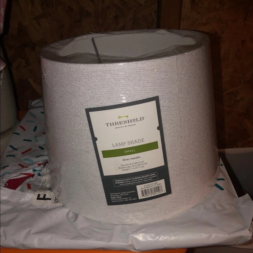 Small white lampshade